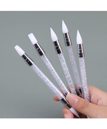 AKOAK Nail Art Engraving Pen Set - Double-headed Silicone Pen for 3D Drawing and Rhinestone UV Gel Nails - Buy Online on GoSupps.com