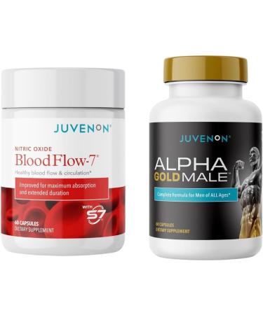 Juvenon Maximum Male BloodFlow-7 Nitric Oxide Supplement with Nitrosigine + Alpha Gold Male