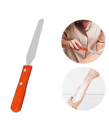 18.5 cm Metal & Wood Depilatory Wax Spatula Ideal for Smooth Hair Removal - Buy Online on GoSupps.com