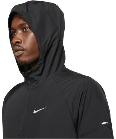 Nike Men's Repel Miler Hoodie XL - Black/Black/Reflective Silver | International Shipping Available - Buy Online on GoSupps.com