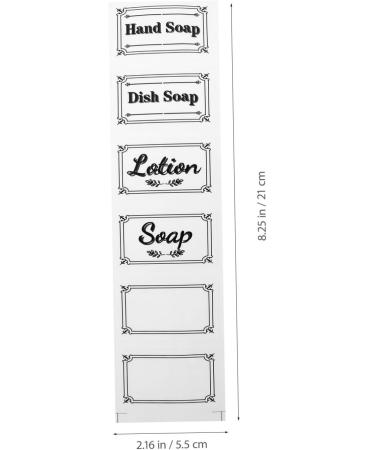 COHEALI 30 Pcs Shampoo Label Drinks Water Bottles Conditioner Travel Conditioner and Lotion Glass As Shownx5pcs 14X5.5CMx5pcs - Buy Online on GoSupps.com