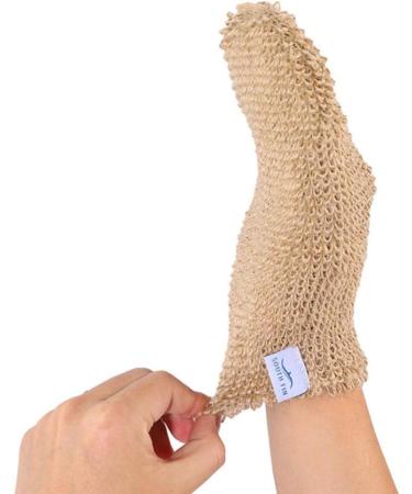 2ST Scrubbing Bathing Peeling Gloves - Luffa Sponge Shower Gloves for Spa & Body Care - Buy Online on GoSupps.com