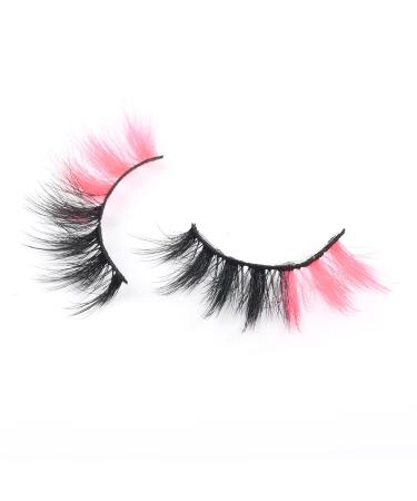 PINK LASHES - Colored Faux Mink Bottom Lash Set for Cosplay & Drag - Glitter Eyelashes Extension Pack - Pink False Lashes - Buy Online on GoSupps.com