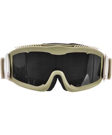 Lancer Tactical AERO 3mm Dual Pane Safety Goggles ANSI Z87.1 Rated - Tan/Clear - Buy Online on GoSupps.com
