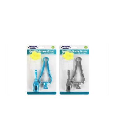 Bottle and Nipple Cleaning Brush with Tongs - by poundfox