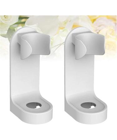 Elzey Wall-Mounted Electric Toothbrushes - 2-Piece Punch-Free Display Rack | White Electric Toothbrush Holder - Buy Online on GoSupps.com