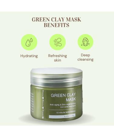 Shop Clay Dead Sea Mud & Charcoal Gel Face Mask Trio | Deep Cleansing & Hypo-Allergenic | Facial Therapy with Applicator - Buy Online on GoSupps.com