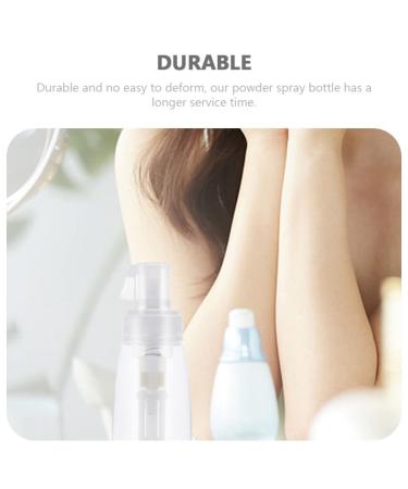 DOITOOL 2PCS Clear Plastic Spray Bottles for Baby Powder - Refillable Travel Cosmetics Container - Buy Online on GoSupps.com
