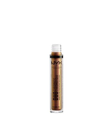 NYX Duo Chromatic Lip Gloss in Fairplay - Gold/Coral Pearls - Sheer Base - Buy Online on GoSupps.com