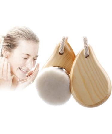 Face Cleaning Brush Facial Cleanser Brush with Wood Handle Cleansing Soft Bristle Face Care Clean Tool for Women Men - Buy Online on GoSupps.com