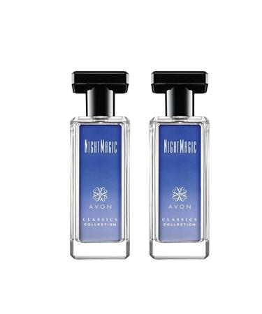 Avon Classics Night Magic Cologne Spray Lot of 2 Evening Musk 1.7 Fl Oz (Pack of 2)