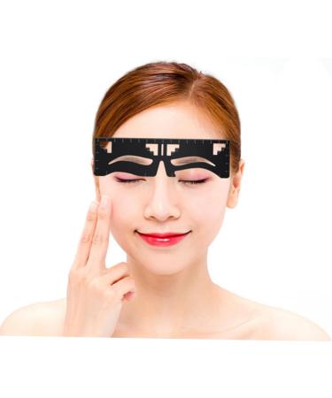 IWOWHERO Metal Stencils eyebrow design eyebrow card Eyebrow Ruler Eyebrow Positioning Ruler eyebrow trimming Survey ruler - Buy Online on GoSupps.com