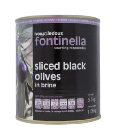 Sliced Black Olives-(Tin)-1xA10-Food