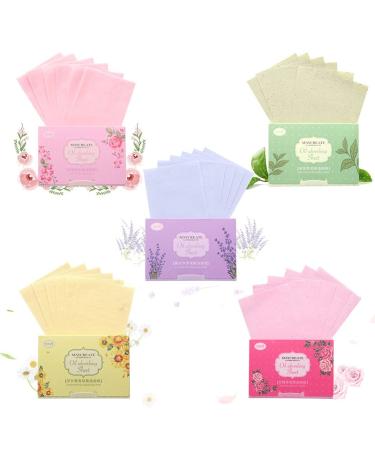 Luxshiny Paper Oil Blotting Sheets For Face Oil Absorbing Tissues Sheets Reusable Face Pads For Oily Skin Facial Travel Supplies Makeup Blotting 500pcs