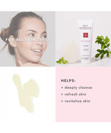Baie Botanique Rose Renew | Organic Non-Toxic Face Wash | Rose Water & Aloe Vera | Vegan & Paraben Free | Sensitive Skin Safe | 125ml - Buy Online on GoSupps.com