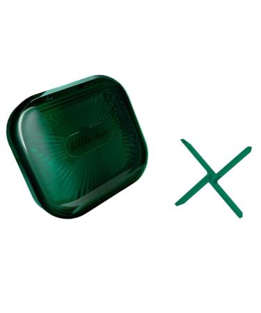 dijiusidy Portable Dental Case Braces Storage Box Seal with Partition Dust-proof Cotton Swab Holder for Travel Home Business Green S S Green