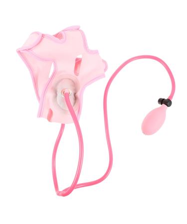 Outanaya 1pc Inflatable Face Strap Girl Tool Face Shaper Band Face Lifting Strap Pink Fabric
