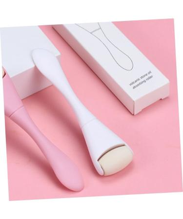 Mikinona Oil Removal Roller Face Massager Skin Care Roller Face Beauty Roller Skin Care Tool Facial Massage Tool Oil Absorbing Face Roller Facial Massager Handheld Face Roller 10.30X2.70X1.50CM White - Buy Online on GoSupps.com