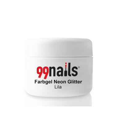 99Nails Color Gel Neon Glitter - Purple 5ml | Vibrant UV Nail Art Gel for International Shipping - Buy Online on GoSupps.com