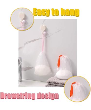 20 Pack Handmade Soap Bubble Mesh Bags - Exfoliating Double Layer Foam Net Soap Saver Pouch for Body and Facial Cleaning (Assorted Colors) - Buy Online on GoSupps.com