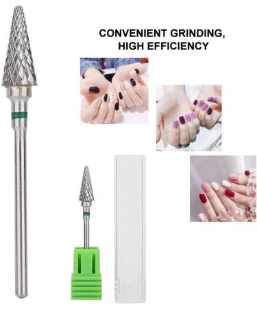 Tungsten Steel Nail Drill Bit for Manicure & Pedicure - Green Label - Buy Online on GoSupps.com