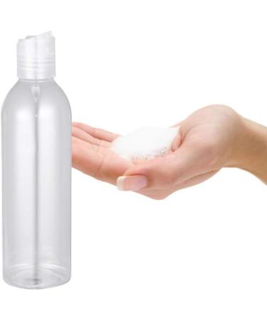 Lurrose 250ml Empty Plastic Bottles - 6 Pack Refillable Travel Containers for Soap Cream & Liquid - Clear Cosmetic Bottles - Buy Online on GoSupps.com