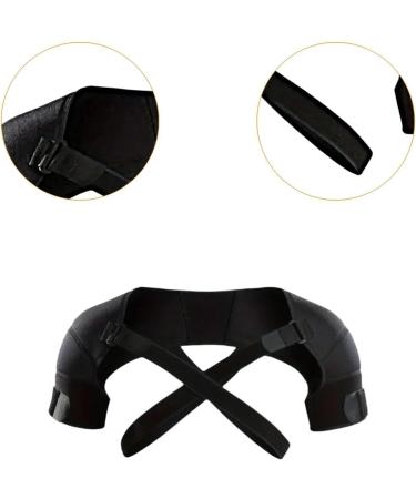 harayaa Shoulder Wrap Protector Shoulder Support Adjustable Shoulder Stability Brace Double Shoulder Brace for Basketball Climbing - Buy Online on GoSupps.com