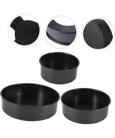 Zerodeko 3pcs Set Chiffon Cake Mold Mini Cake Pans Baking Cake Pan Nonstick Bakeware Deep Cake Pans Dessert Molds Cheesecake Pan Round Cake Pans Wedding Cooking Utensils Bread Carbon Steel - Buy Online on GoSupps.com