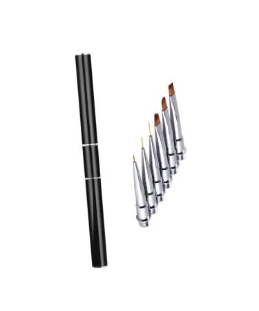 Beaupretty Drill Set nail dotting painting pen Nail Dotting Pen nails art pen Nail Drawing Pen liner brush for eyes nail Nail Art Supplies Nail Design Brush Pen nail drill Pen 17cm Black