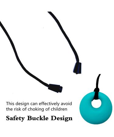 Ulvbabi 4-Piece Sensory Silicone Chew Necklace for Adults & Children | Durable Oral Bite Rings for Autism ADHD Teething & Soft Breastfeeding - Buy Online on GoSupps.com
