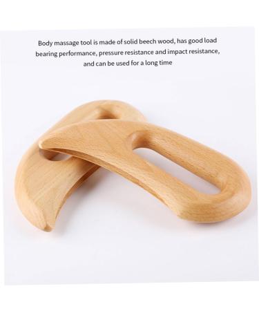 Buy Wooden Body Massage Tool - Lymphatic Drainage Gua Sha Paddle for Pain Relief | Handheld Scraping Massager for Full Body - Buy Online on GoSupps.com
