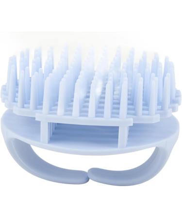 Shop Light Blue Scalp Massager & Shampoo Brush - Soft Silicone Grooming Comb for All Hair Types | International Shipping Available - Buy Online on GoSupps.com