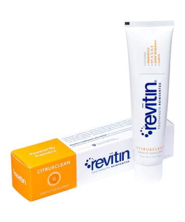Revitin Natural Prebiotic Oral Care Toothpaste - 3.4oz - 1 tube 1 pack 3.4 Ounce (Pack of 1)