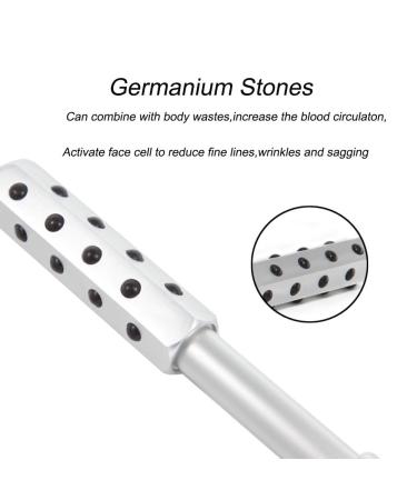 38 Beauty Germanium Roller - Uplifting Facial & Body Skin Care Tool for Tightening Reducing Wrinkles & Eye Pouches | Silver - Buy Online on GoSupps.com