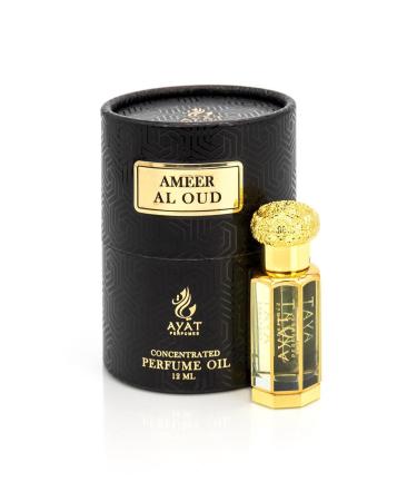 AYAT PERFUMES Perfume Extract 12ml | Pretty Bottle Packaged in an Elegant Box | Alcohol-Free Unisex Attar | Long Lasting Fragrance Oil | Arabian scent Made Designed in Dubai (Ameer al oud) - Buy Online on GoSupps.com