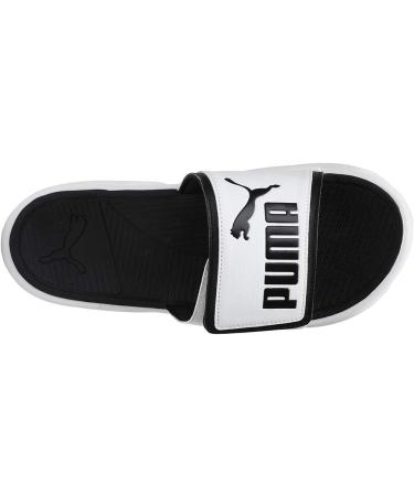 PUMA Unisex Royalcat Comfort Slide Sandal - White & Black - EU 42 | International Shipping Available - Buy Online on GoSupps.com