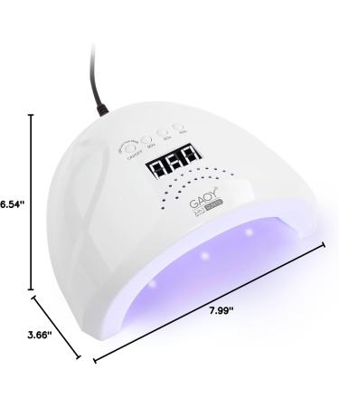 GAOY UV LED Nail Lamp - Professional Nail Dryer with LCD Display Automatic Sensor & 4 Timers for Perfect Nails - Buy Online on GoSupps.com