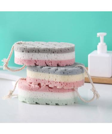 FRCOLOR 6pcs Bath Sponge Set - Loofah Mesh Shower Balls & Exfoliator for Cleaning - Ideal Shower Gloves & Massage Scrub - Buy Online Internationally - Buy Online on GoSupps.com