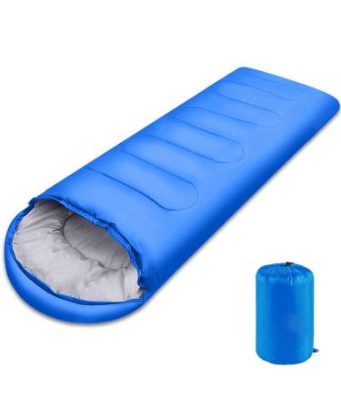 Sleeping Bag, Lightweight 3 Season Weather Sleep Bags for Kids Adults Girls Women, Microfiber Filled 5-20 Degree for Backpacking/Hiking/Camping/Mountaineering with Compression Sack Single Blue - Buy Online on GoSupps.com
