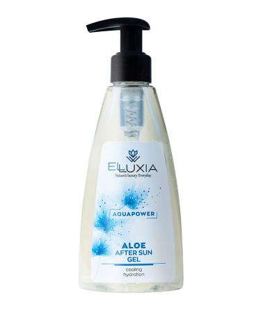 ELLUXIA Natural Cooling Moisturizer | Aloe After-Sun Gel with Aloe Vera Vitamin E & Panthenol | Soothes & Hydrates Skin | Shop Internationally - Buy Online on GoSupps.com