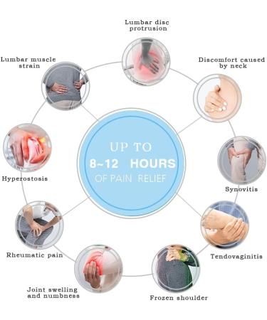 Pain Relief Patch Plaster - 60 Pcs, Long Lasting Effect, Promotes Blood Circulation | For Knee Pain, Backache, Joint & Muscle Pain - Medicated Plaster - Buy Online on GoSupps.com