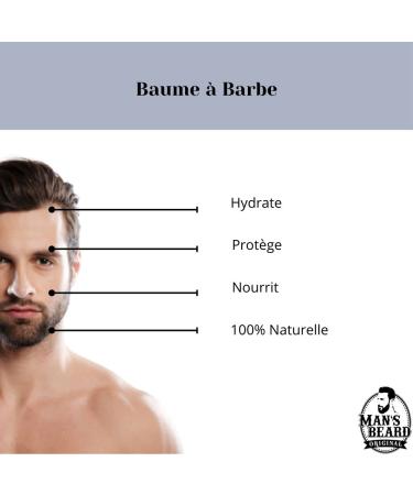 MANS BEARD Pina Colada Beard Balm - 100% French Natural Ingredients - 90ml | Best for Grooming & Care - Buy Online on GoSupps.com