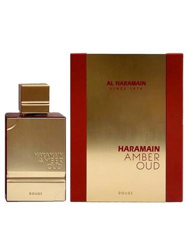 Al Haramain Amber Oud - Rouge for Unisex - Arabian Perfume for Women and Men - Long Lasting Floral Fragrance with Notes of Saffron Jasmine & Musk - Arabic Eau De Parfum Spray - 4 oz EDP Spray 4 Fl Oz (Pack of 1)