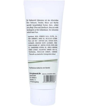 Premium Tea Tree Oil Toothpaste for Whiter Teeth & Healthy Gums - Natural & Fluoride-Free | Shop Internationally - Buy Online on GoSupps.com