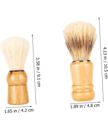 Angoily Beard Brush Set for Men - Solid Wood Hairdressing Tools & Shaving Cream Brushes - Perfect Grooming Gifts for Hairdressers - Buy Online on GoSupps.com