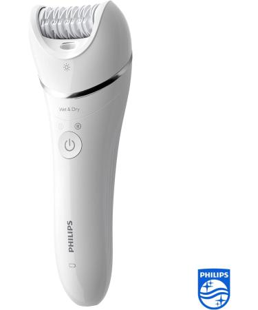 Philips Epilator Series 8000 - Wet & Dry Hair Removal for Legs and Body | Powerful Epilation with 6 Accessories | BRE715/01 - Buy Online on GoSupps.com