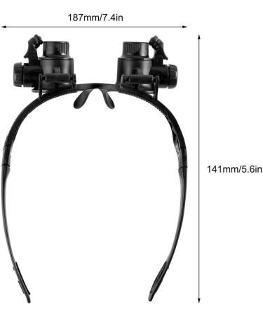 Portable ES 10X 15X 20X 25X Magnifier Eye Glass Loupe Watch RepairKit with LED Lights Full of Stars - Buy Online on GoSupps.com
