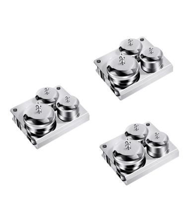 FRCOLOR 9 Pieces Manicure Tableware Stainless Steel Cup Powder Cup for Nail Art Manicure Acrylic Glass Manicure Tinting Bowls Manicure Stainless Steel Cup Stainless Steel Container Metal