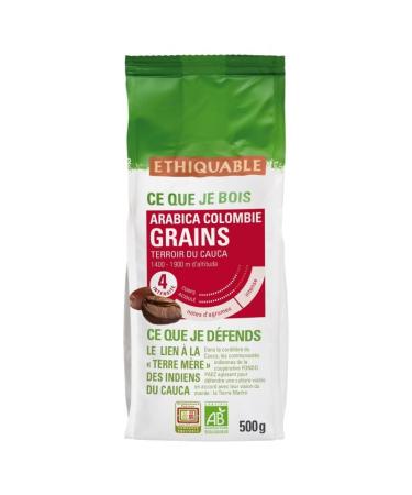 G n rique Ethiquable Organic Colombia Coffee Beans 500G - Intensely fruity aroma - Ideal for ethical and organic coffee lovers - Premium quality - Environmentally friendly packaging - Pack of 3