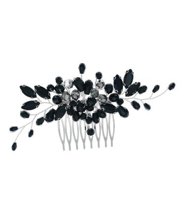 MAGICLULU Crystal Side Hair Comb Prom Hair Accessories Wedding Bridal Hair Comb Wedding Hair Accessories for Brides Bride Wedding Headdress Bride Headdress Wedding Crystal Hair Comb